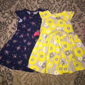 (2) 18 month floral dresses